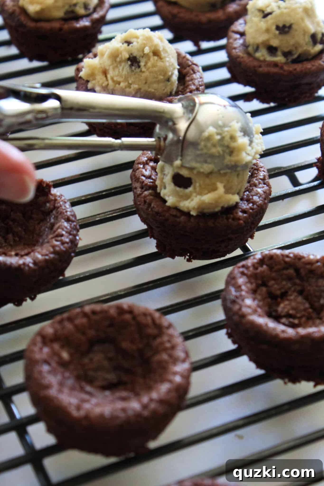 Easy Chocolate Chip Cookie Dough Bites featured by top US food blog, Practically Homemade