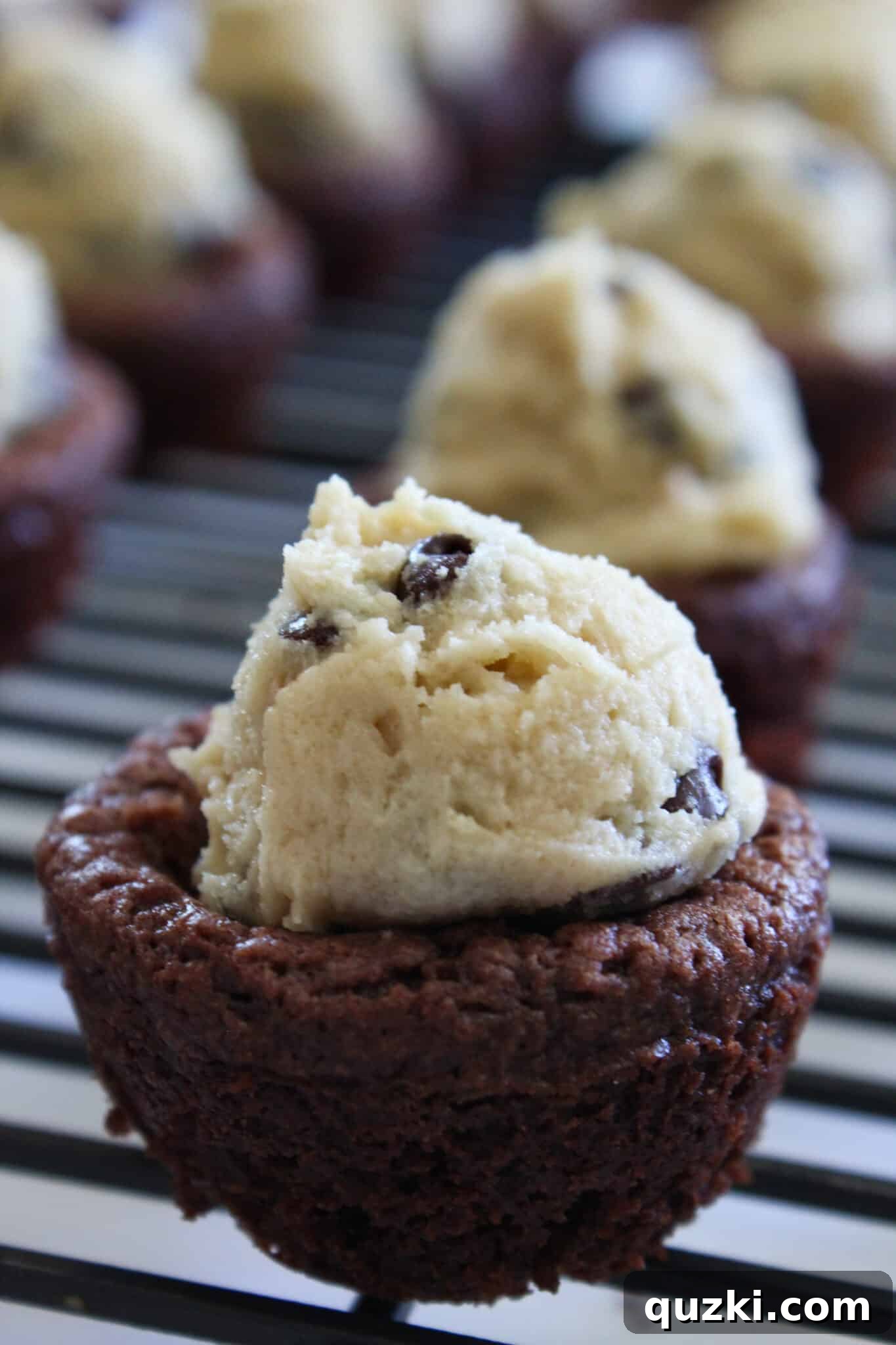 Easy Chocolate Chip Cookie Dough Bites featured by top US food blog, Practically Homemade