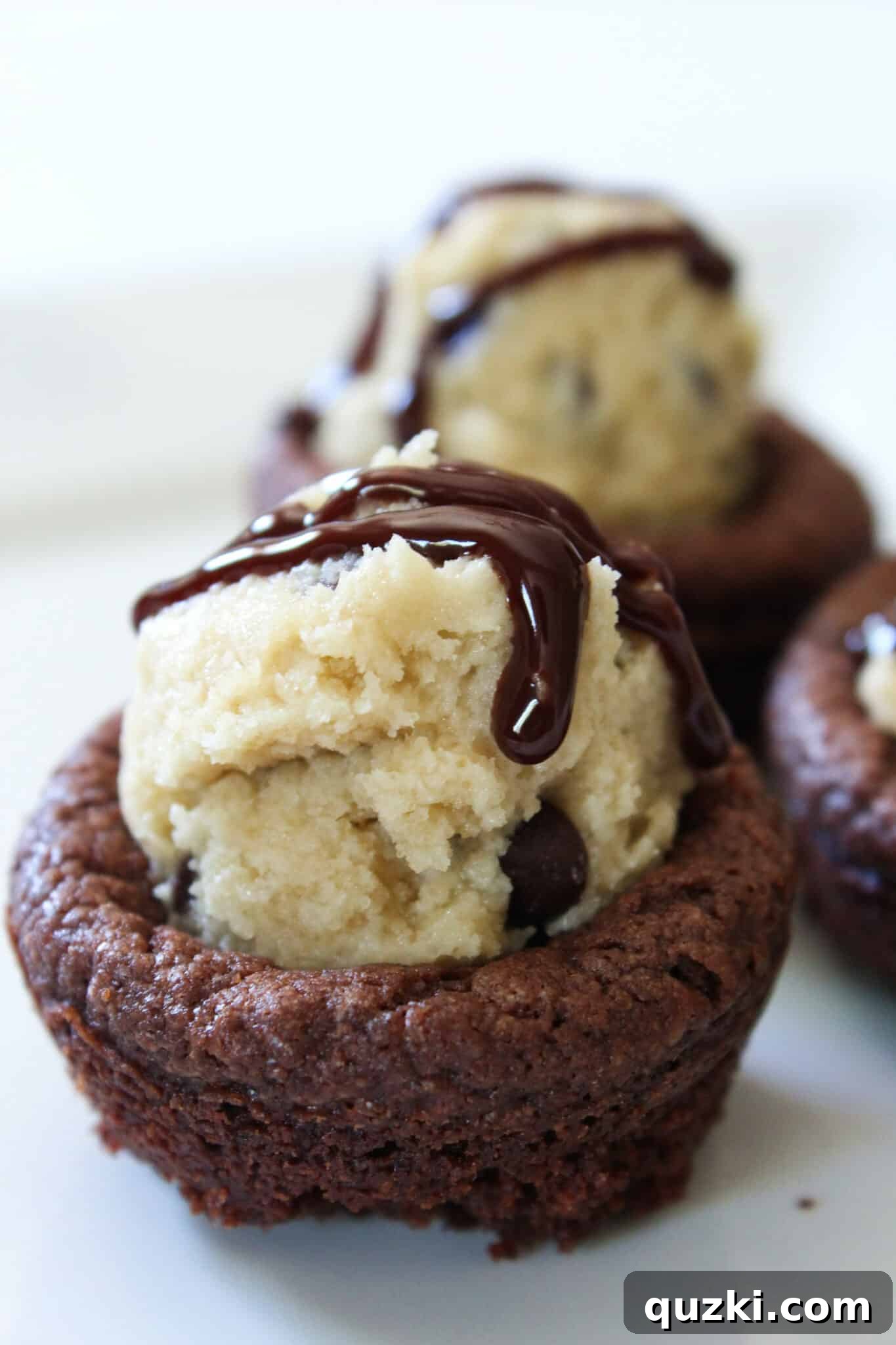 Easy Chocolate Chip Cookie Dough Bites featured by top US food blog, Practically Homemade