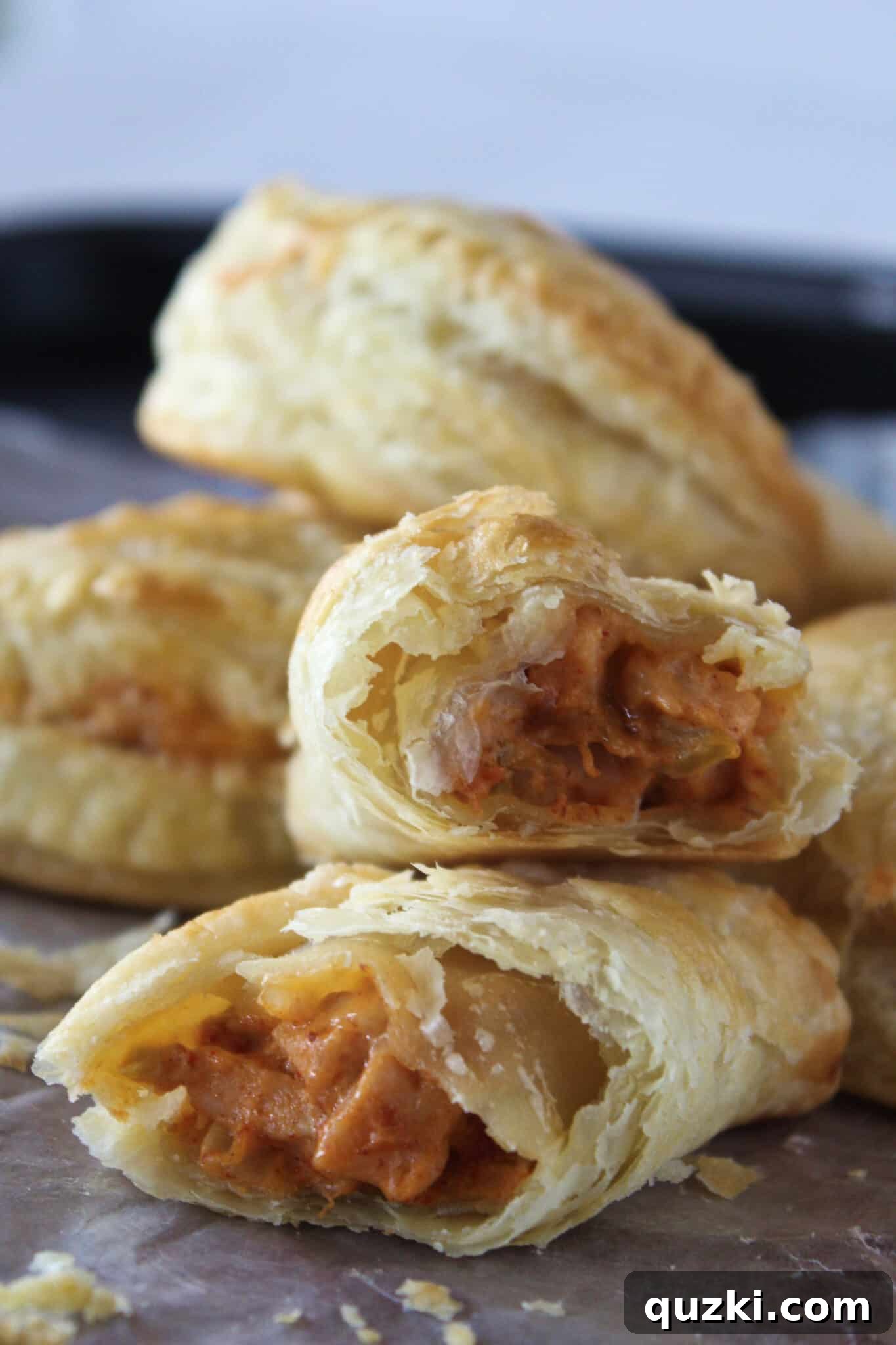 Thanksgiving Leftover Turkey Empanadas: A Delicious Reinvention 14 A platter of perfectly baked Leftover Turkey Empanadas, garnished and ready to be enjoyed.