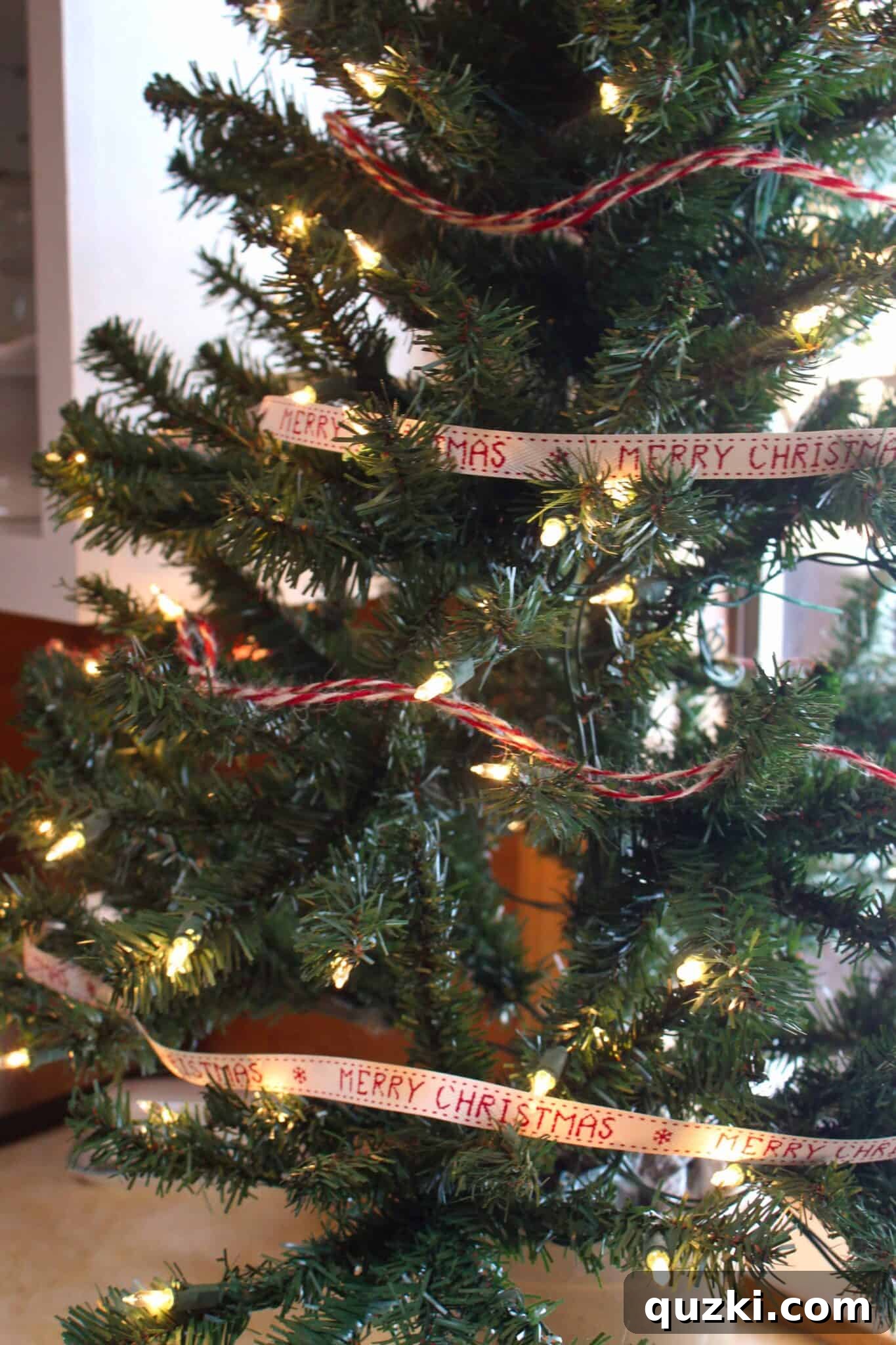 Tasteful Trees: Farmhouse Kitchen Christmas Charm 7 Rustic Farmhouse Christmas Tree Ideas for your Kitchen featured by top US food blog, Practically Homemade