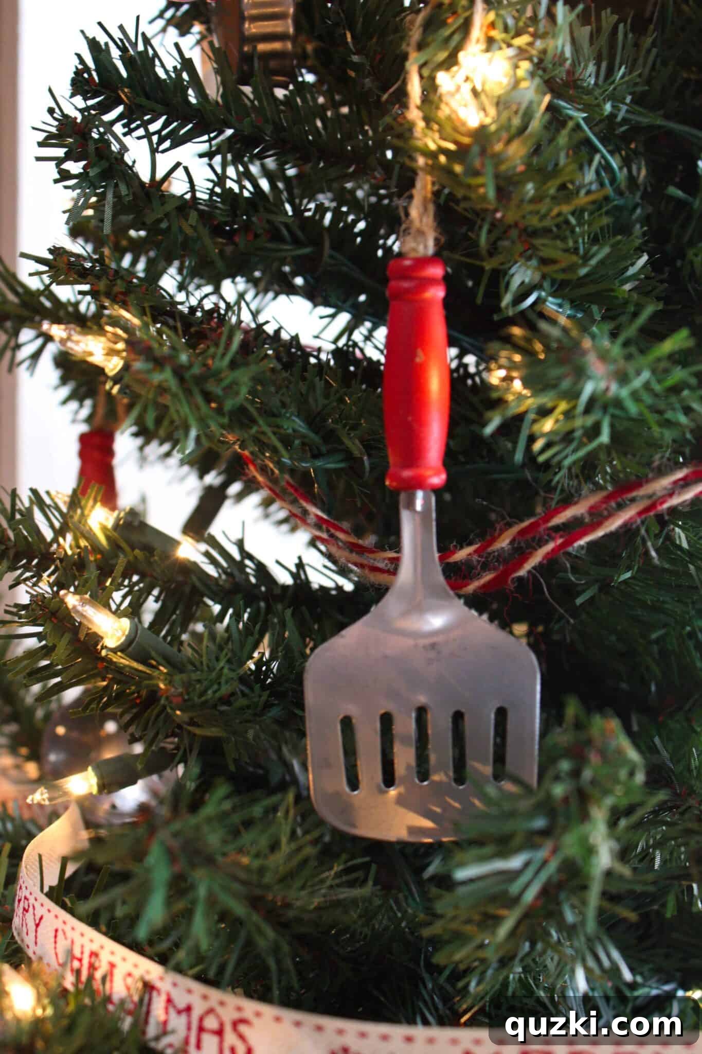Tasteful Trees: Farmhouse Kitchen Christmas Charm 9 Rustic Farmhouse Christmas Tree Ideas for your Kitchen featured by top US food blog, Practically Homemade
