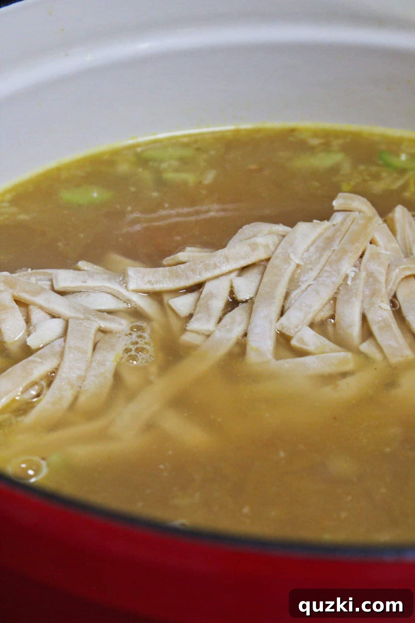 Soul-Soothing Creamy Chicken Noodle Soup for Winter 11 Creamy Chicken Noodle Soup Recipe featured by top US food blog, Practically Homemade