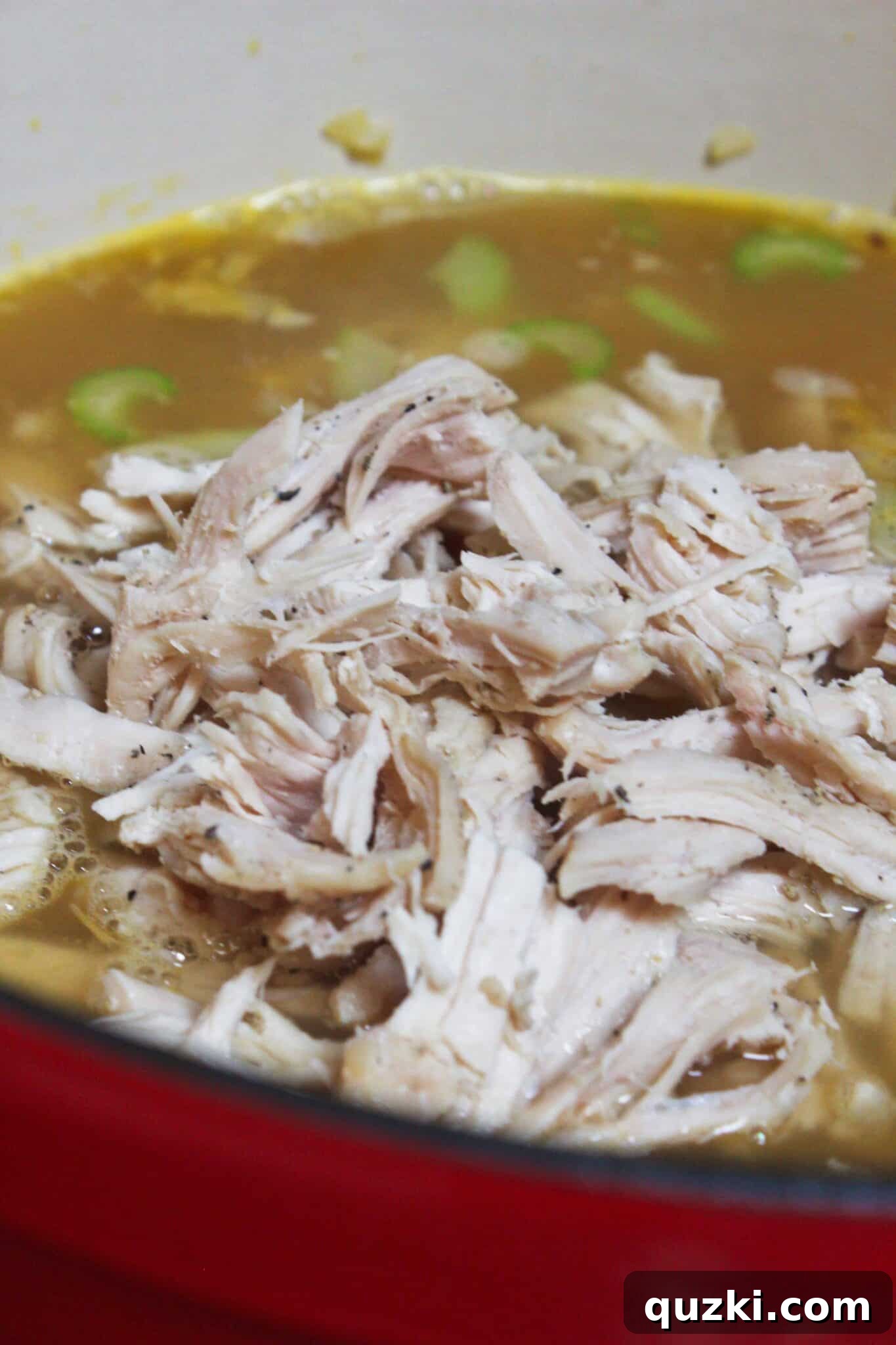 Soul-Soothing Creamy Chicken Noodle Soup for Winter 10 Creamy Chicken Noodle Soup Recipe featured by top US food blog, Practically Homemade