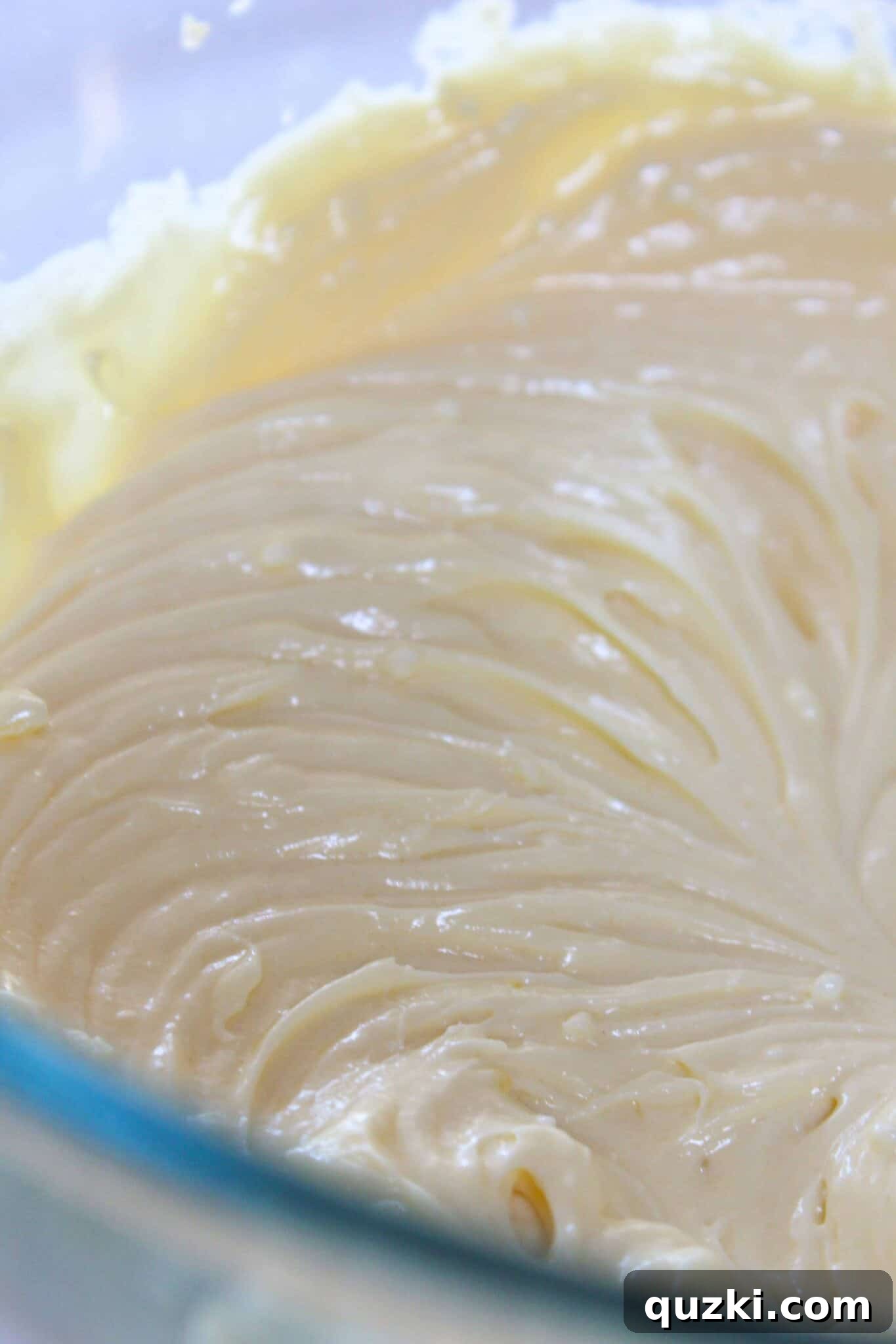 Indulgent Valentines Red Velvet Cheesecake Cookies Cake Mix Magic 10 Creamy cheesecake filling being mixed to a smooth consistency