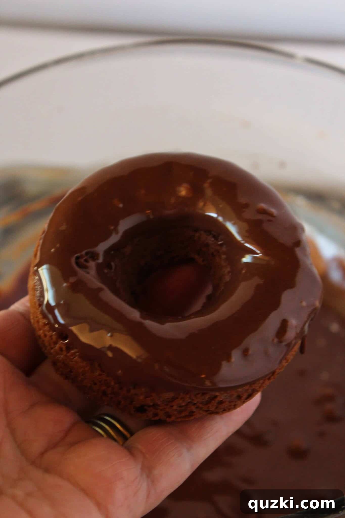 Easy Chocolate Donuts Recipe with Pancake Mix featured by top US dessert blog, Practically Homemade