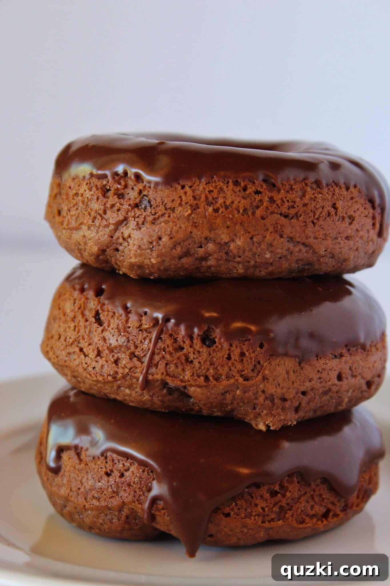 Easy Chocolate Donuts Recipe with Pancake Mix featured by top US dessert blog, Practically Homemade