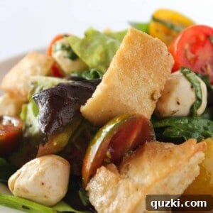 A vibrant and appealing image of the Quick Summer Salad, featuring Easy Bruschetta Salad with fresh ingredients.
