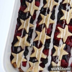Patriotic Desserts: 4th of July Star Spangled Banner Bars, a recipe featured by top US dessert blogger, Practically Homemade