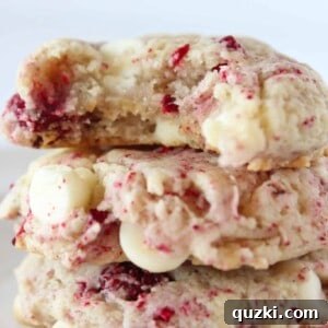Subway's Iconic Raspberry Cheesecake Cookies Make Them At Home 13 Copycat Subway Raspberry Cheesecake Cookies Recipe featured by top US cookies blogger, Practically Homemade.