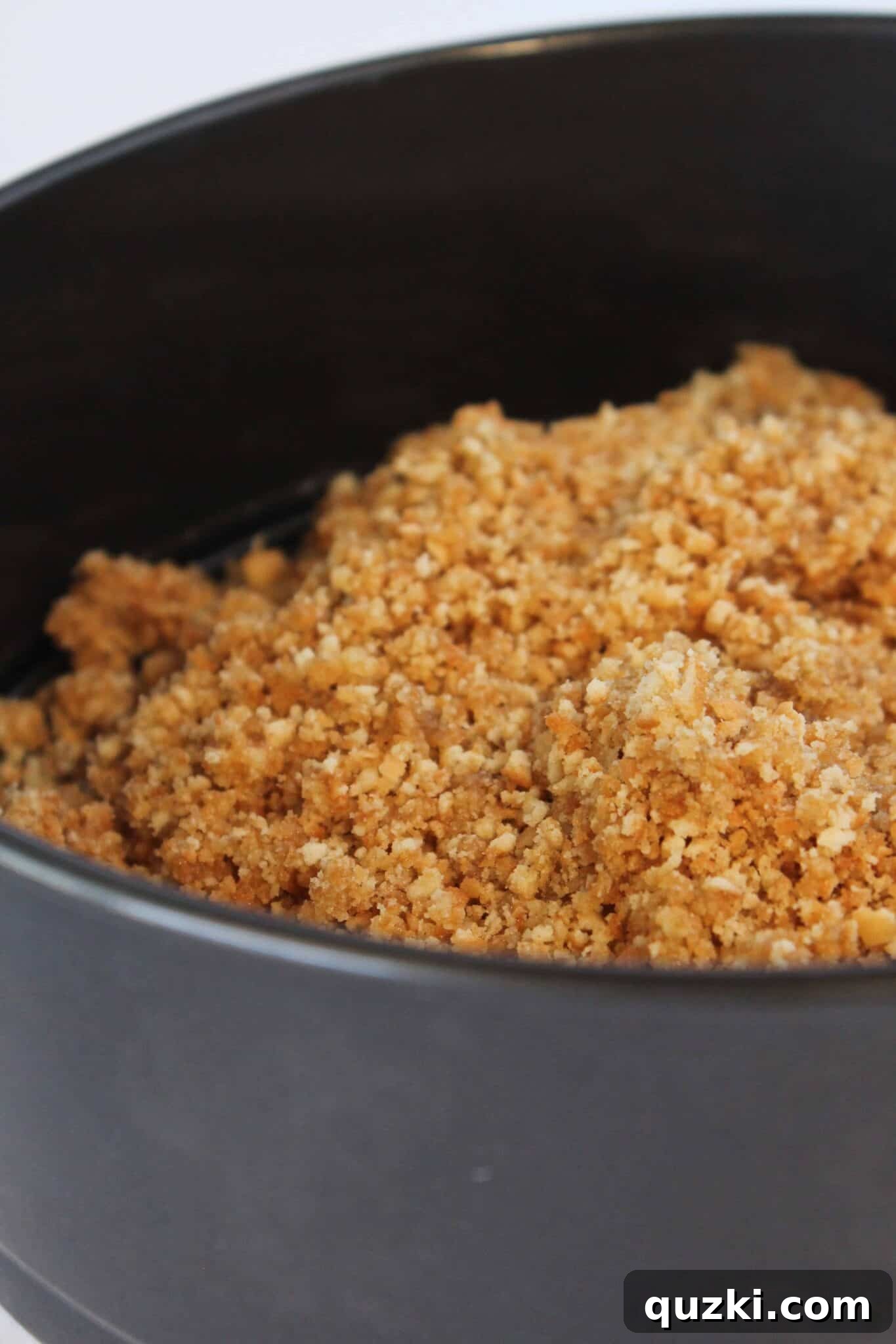 Easy No Bake Vanilla Wafer Cheesecake Crust Recipe featured by top US dessert blogger, Practically Homemade
