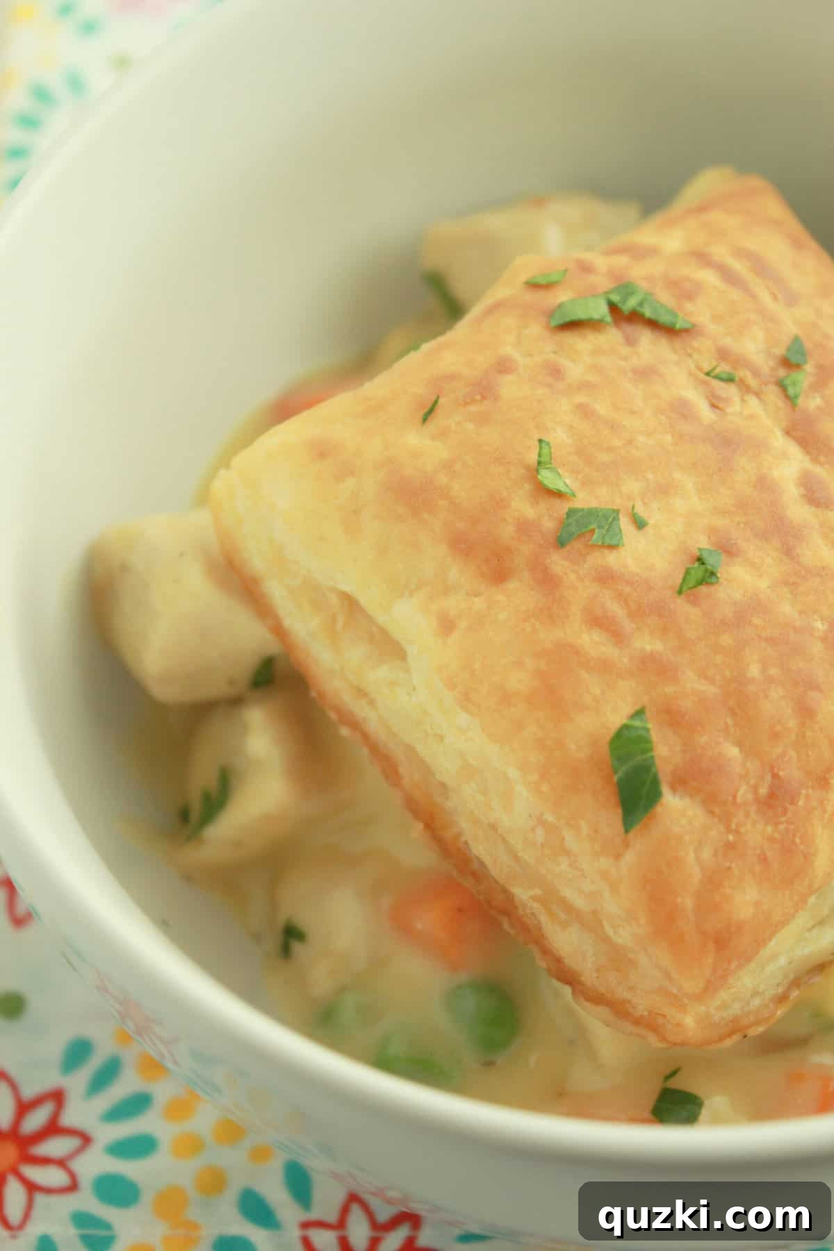 10 Speedy School Night Dinners Ready in 30 Minutes 9 10 Back to School Dinner Ideas in 30 Minutes or Less featured by top US food blogger, Practically Homemade: chicken pot pie bowls