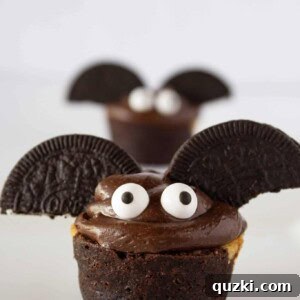 Ghoulish Goodness: Brownie Bat Bites for a Haunting Halloween 10 Spooky Brownie Bats Bites Recipe featured by top US dessert blogger, Practically Homemade