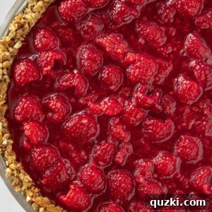 No Bake Raspberry Pretzel Pie Recipe, a delicious and easy dessert.