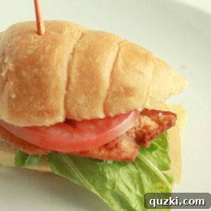 Elevated Croissant Club Sliders 7 Club Sandwich Croissant Sliders in a circular serving bowl.