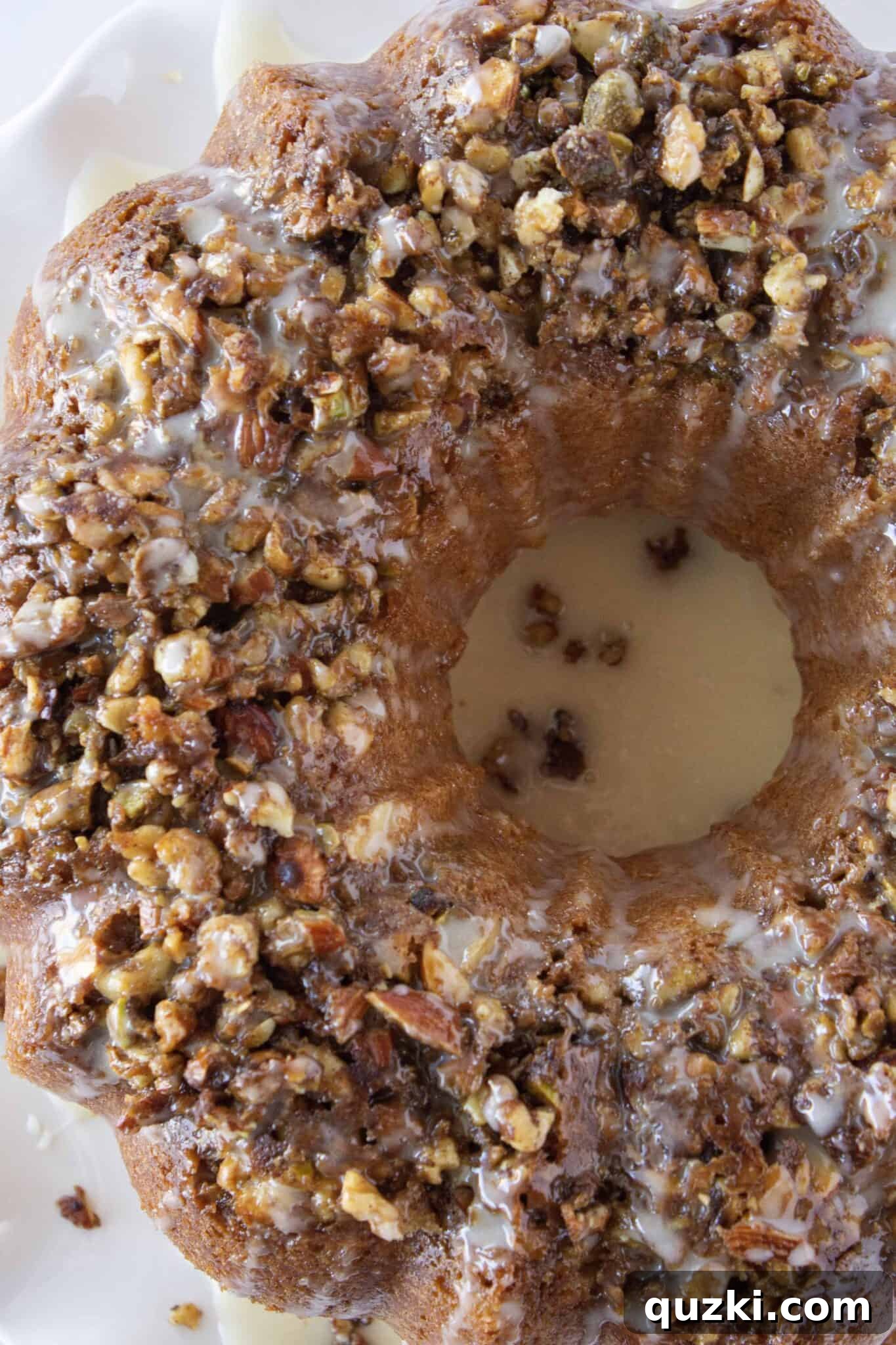 Simple Baklava Bundt Cake with a Cake Mix Shortcut 2 Easy Baklava Bundt Cake Recipe with a Cake Mix, a top dessert featured by Practically Homemade