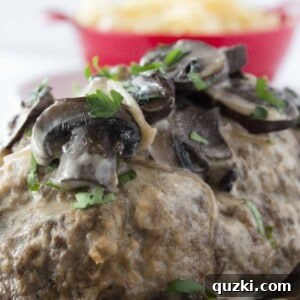 Easy Crock Pot Beef Stroganoff Meatloaf