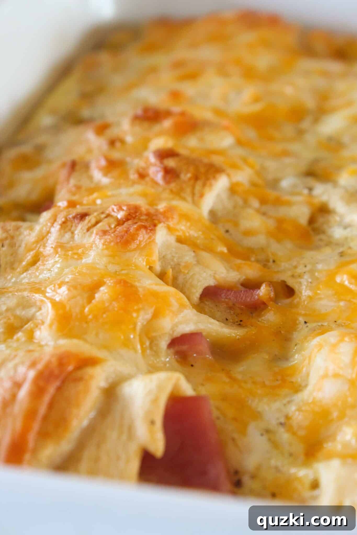 Christmas Leftovers: Easy Ham Breakfast Casserole, a perfect cozy winter breakfast or brunch recipe.