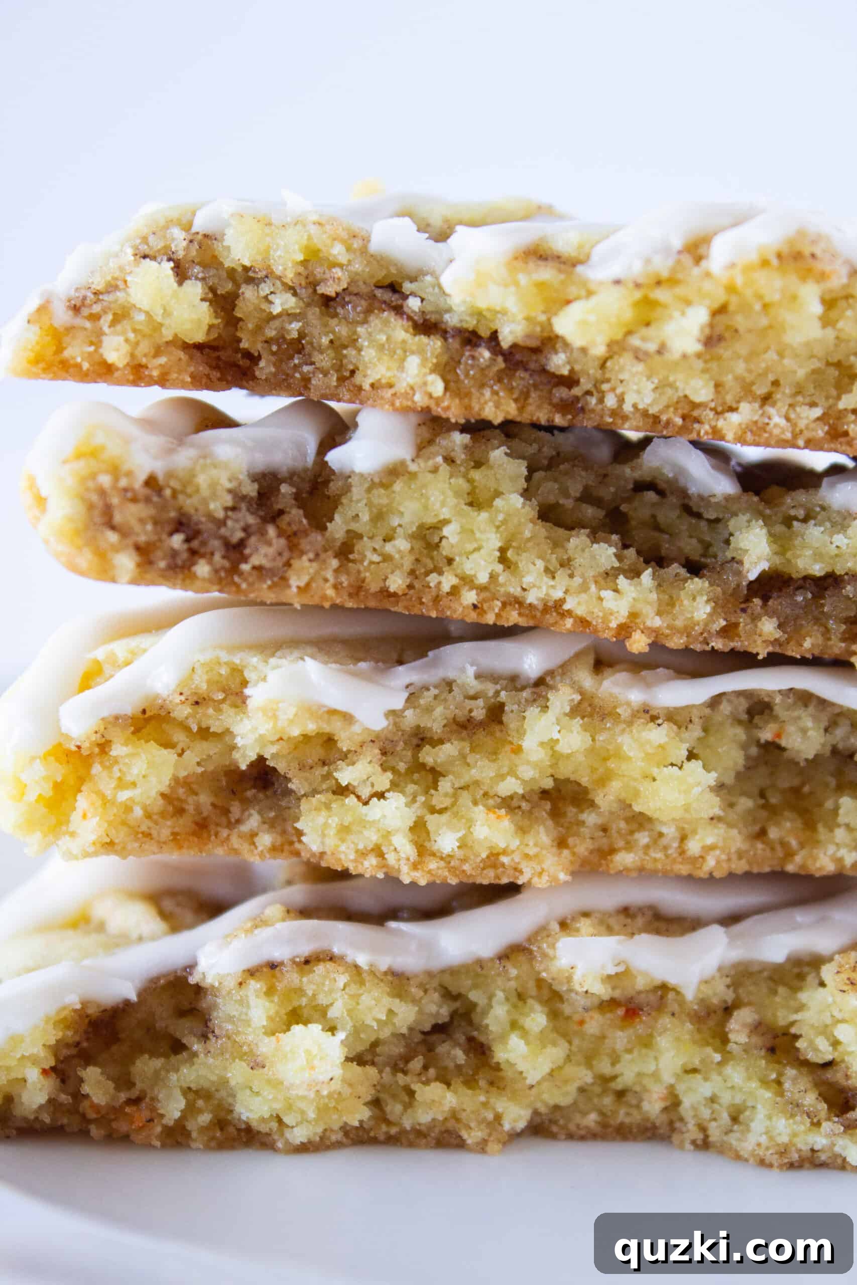 Top-down view of cinnamon roll cookie dough prepared for rolling