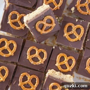 Easy No Bake Millionaire Bars Recipe featured by top US dessert blogger, Practically Homemade