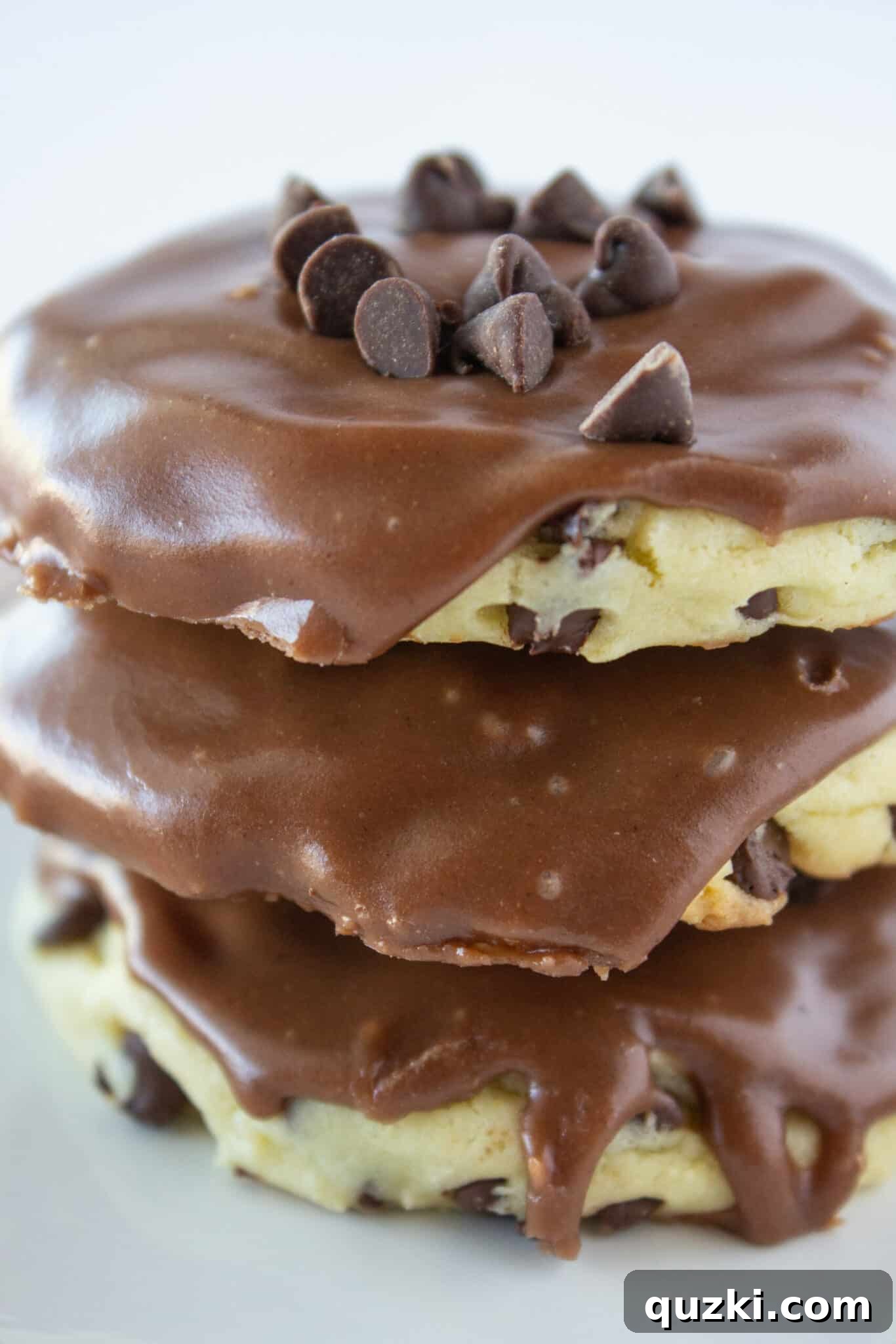 Delicious Chocolate Chip Sheet Cake Cookies topped with rich chocolate frosting, a perfect cake mix cookie recipe.