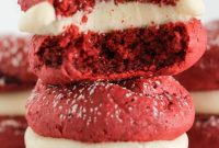 Red Velvet Whoopie Pies Made with Cake Mix