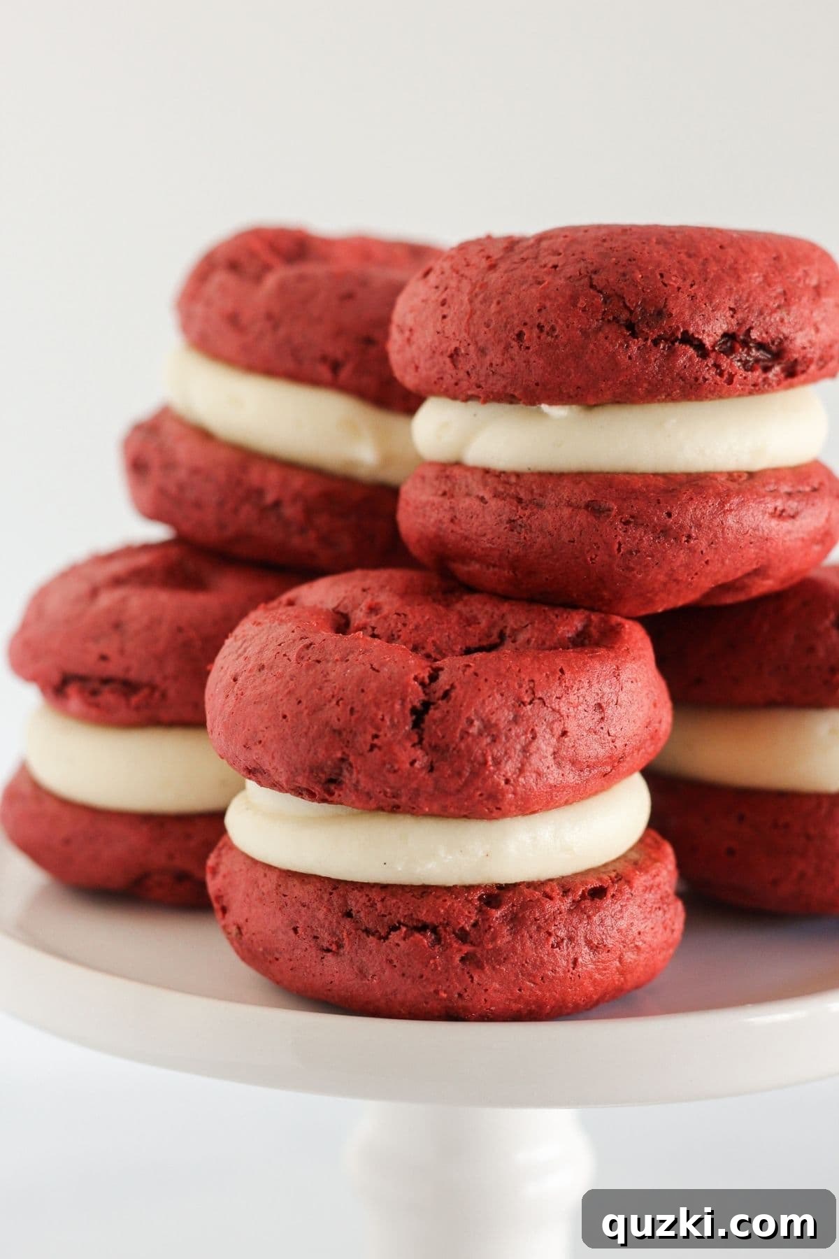 Red Velvet Whoopie Pies Made with Cake Mix 10 Red velvet whoopie pies with homemade cream cheese frosting