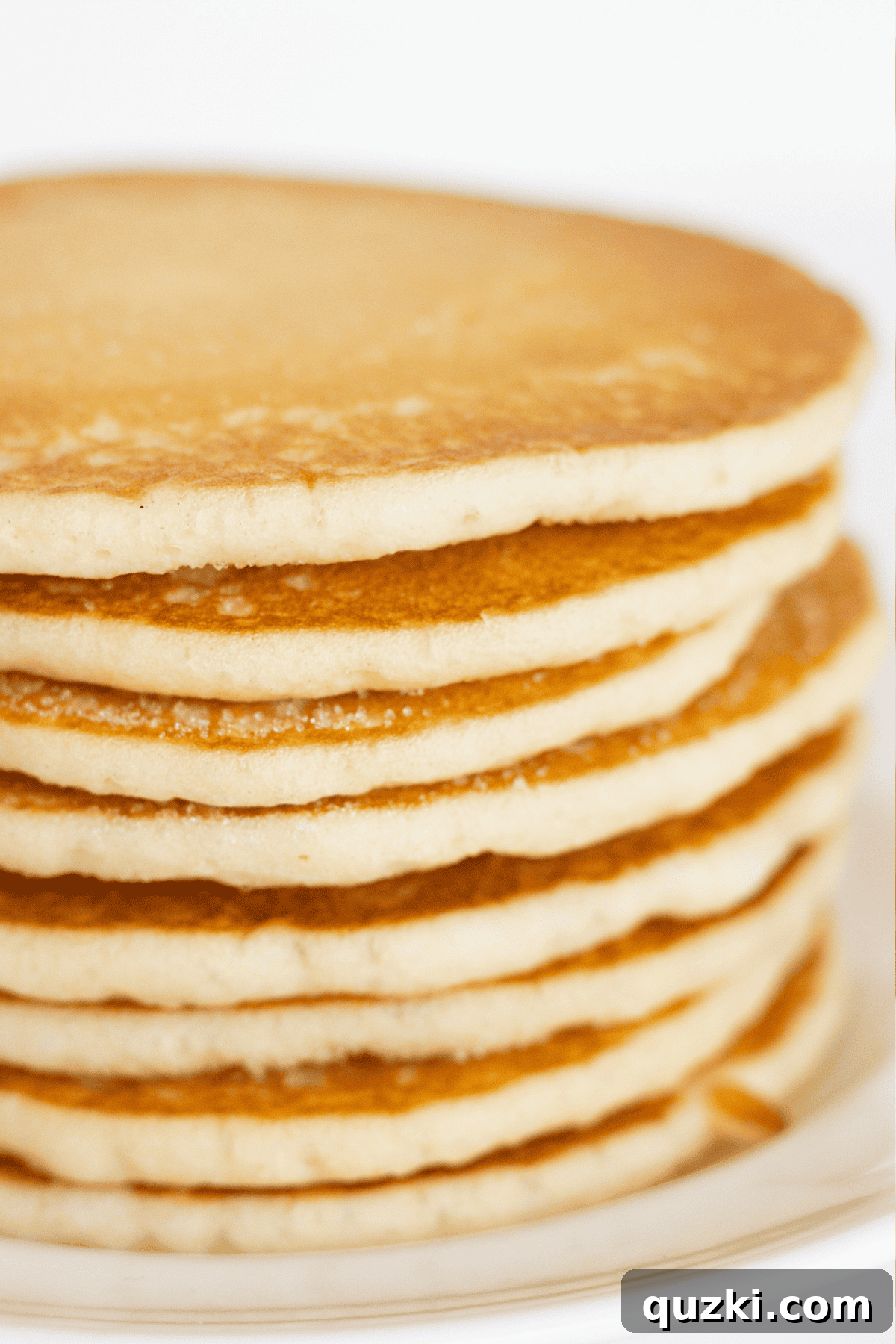 A stack of pancakes at my grandparents house.